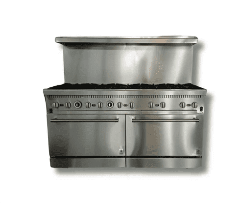 60 Wide Gas Range With 10 Hot Plates & 2 Built in Convection Ovens, LP or NG, Hot Zone HZ CR60