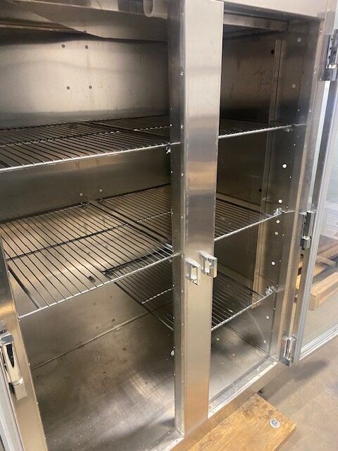 Traulsen RHT232WUT FHG Top Mount Glass 2 Door Cooler Used for sale at FED Clearance