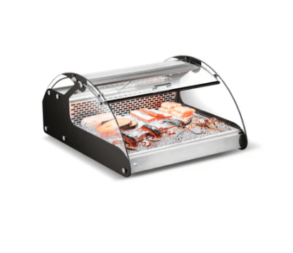 28 Countertop Curved Glass Refrigerated Display Case Cooler Cold Zone With 90L Capacity CZ CW 118