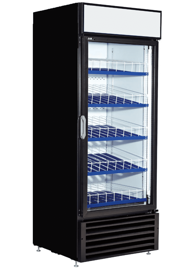 QBD CD26 Single Door Upright Pop Juice Fridge Cooler 23 CuFt - FED
