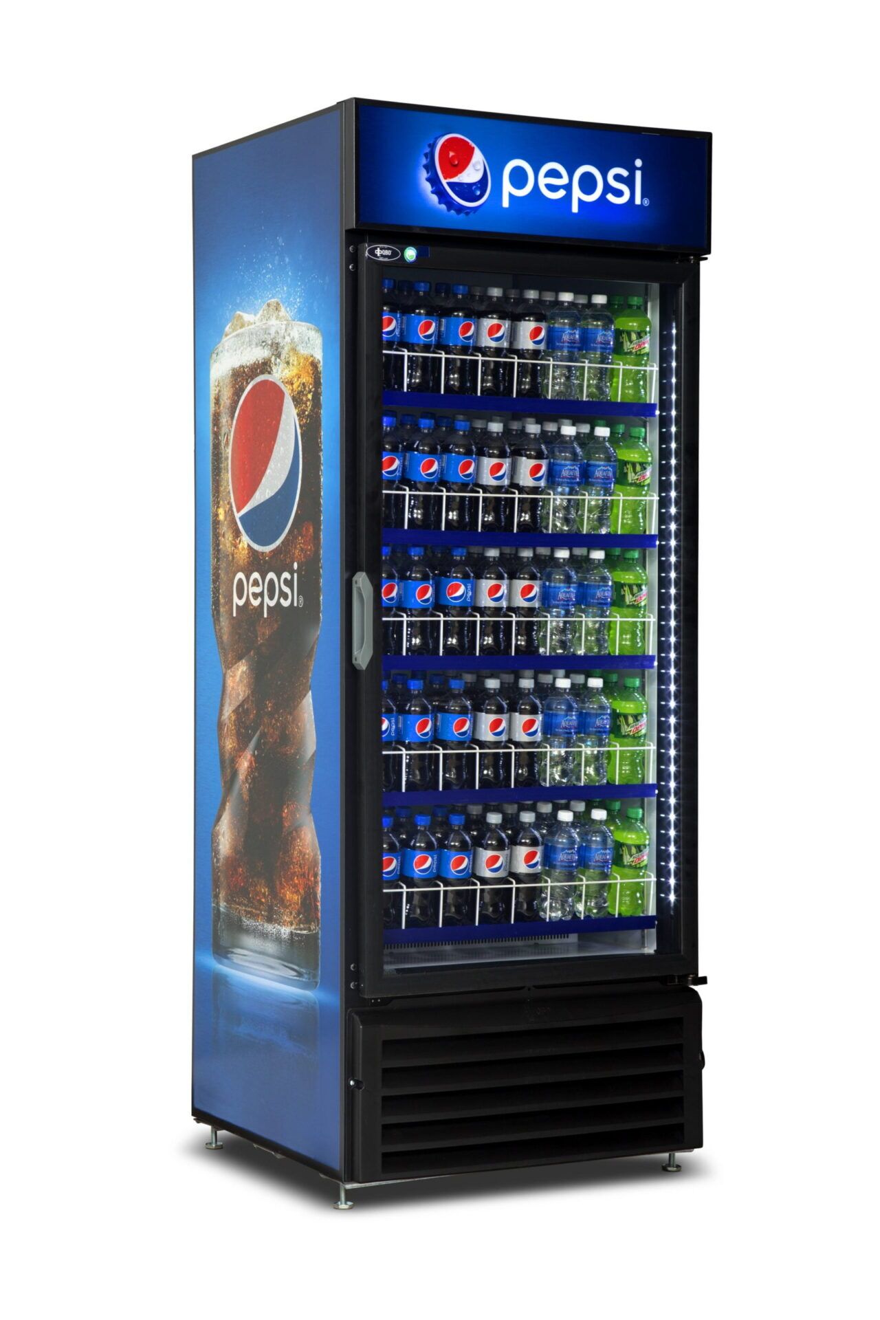 QBD CD26 Single Door Upright Pop Juice Fridge Cooler 23 CuFt - FED