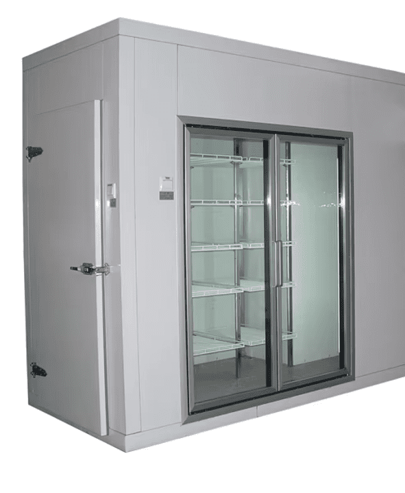 Sliding 2 Door Upright Pop Juice Fridge Cooler 40 CuFt For Sale